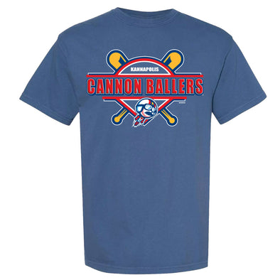 Adult Blue Comfort Colors Cascading Tee