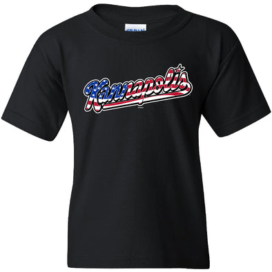 Youth Black Patriotic Road Jersey Tee